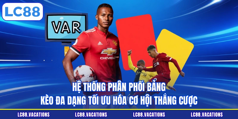 Hệ thống phân phối bảng kèo đa dạng tối ưu hóa cơ hội thắng cược